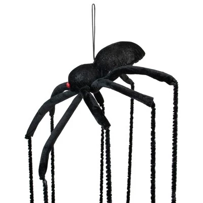 Northlight 6' Black Long Legged Spider Halloween Decoration 2 Northlight 6' Black Long Legged Spider Halloween Decoration - Image 2