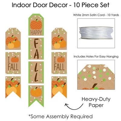 Big Dot of Happiness Pumpkin Patch - Hanging Vertical Paper Door Banners - Fall Halloween Thanksgiving Party Wall Decoration Kit - Indoor Door Decor 3 Big Dot of Happiness Pumpkin Patch - Hanging Vertical Paper Door Banners - Fall Halloween Thanksgiving Party Wall Decoration Kit - Indoor Door Decor - Image 3