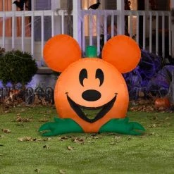 Gemmy Airblown Cutie Mickey Mouse Disney , 3 ft Tall, Orange