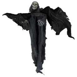 Northlight 50" Gray and Black Animated Hanging Winged Reaper with LED Eyes Halloween Decoration -Halloween Decorations Sales Store unnamed file 1724