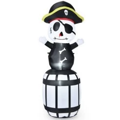 Costway 8FT Halloween Inflatable Pirate Barrel Quick Air Blow Holiday Decoration -Halloween Decorations Sales Store unnamed file 1753