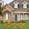 Big Dot of Happiness Fall Pumpkin - Pumpkin Lawn Decorations - Outdoor Halloween or Thanksgiving Party Yard Decorations - 10 Piece