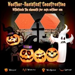 Costway 7.5 FT Long Halloween Inflatable Decor Spooky Ghost and Pumpkin w/Lights -Halloween Decorations Sales Store unnamed file 1792