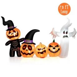 Costway 7.5 FT Long Halloween Inflatable Decor Spooky Ghost and Pumpkin w/Lights -Halloween Decorations Sales Store unnamed file 1795