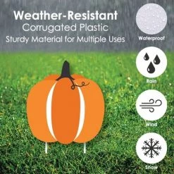 Big Dot of Happiness Fall Pumpkin - Pumpkin Lawn Decorations - Outdoor Halloween or Thanksgiving Party Yard Decorations - 10 Piece -Halloween Decorations Sales Store unnamed file 180
