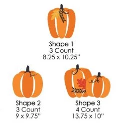 Big Dot of Happiness Fall Pumpkin - Pumpkin Lawn Decorations - Outdoor Halloween or Thanksgiving Party Yard Decorations - 10 Piece -Halloween Decorations Sales Store unnamed file 182