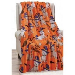 Noble House Super Spooky and Comfy Microplush Halloween Throws (50" x 60") -Halloween Decorations Sales Store unnamed file 1826
