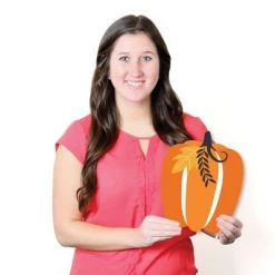 Big Dot of Happiness Fall Pumpkin - Pumpkin Lawn Decorations - Outdoor Halloween or Thanksgiving Party Yard Decorations - 10 Piece -Halloween Decorations Sales Store unnamed file 183