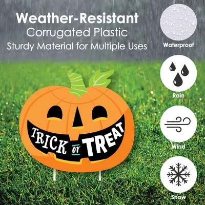 Big Dot of Happiness Jack-O'-Lantern Halloween - Black Cat Ghost Skull & Witch Hat Lawn Decor - Outdoor Kids Halloween Party Yard Decorations - 10 Pc 3 Big Dot of Happiness Jack-O'-Lantern Halloween - Black Cat Ghost Skull & Witch Hat Lawn Decor - Outdoor Kids Halloween Party Yard Decorations - 10 Pc - Image 3