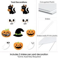 Big Dot of Happiness Jack-O'-Lantern Halloween - Black Cat Ghost Skull & Witch Hat Lawn Decor - Outdoor Kids Halloween Party Yard Decorations - 10 Pc 9 Big Dot of Happiness Jack-O'-Lantern Halloween - Black Cat Ghost Skull & Witch Hat Lawn Decor - Outdoor Kids Halloween Party Yard Decorations - 10 Pc -Halloween Decorations Sales Store unnamed file 1834