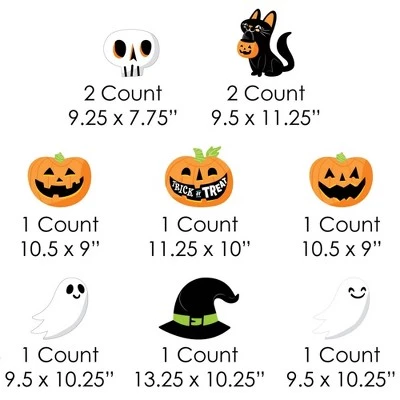 Big Dot of Happiness Jack-O'-Lantern Halloween - Black Cat Ghost Skull & Witch Hat Lawn Decor - Outdoor Kids Halloween Party Yard Decorations - 10 Pc 5 Big Dot of Happiness Jack-O'-Lantern Halloween - Black Cat Ghost Skull & Witch Hat Lawn Decor - Outdoor Kids Halloween Party Yard Decorations - 10 Pc - Image 5