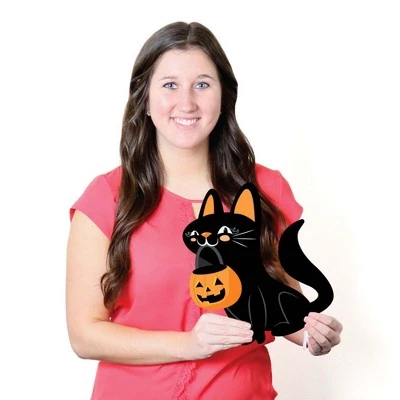 Big Dot of Happiness Jack-O'-Lantern Halloween - Black Cat Ghost Skull & Witch Hat Lawn Decor - Outdoor Kids Halloween Party Yard Decorations - 10 Pc 6 Big Dot of Happiness Jack-O'-Lantern Halloween - Black Cat Ghost Skull & Witch Hat Lawn Decor - Outdoor Kids Halloween Party Yard Decorations - 10 Pc - Image 6