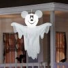 Gemmy Airblown Hanging Mickey as Ghost Disney, 4 ft Tall, White