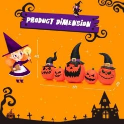 Costway 8 Ft Tall Inflatable Pumpkin Family Waterproof Halloween Yard Decoration w/LED Lights 10 Costway 8 Ft Tall Inflatable Pumpkin Family Waterproof Halloween Yard Decoration w/LED Lights -Halloween Decorations Sales Store unnamed file 1870