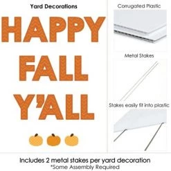 Big Dot of Happiness Pumpkin Patch - Yard Sign Outdoor Lawn Decorations - Fall, Halloween or Thanksgiving Party Yard Signs - Happy Fall Y'all -Halloween Decorations Sales Store unnamed file 191