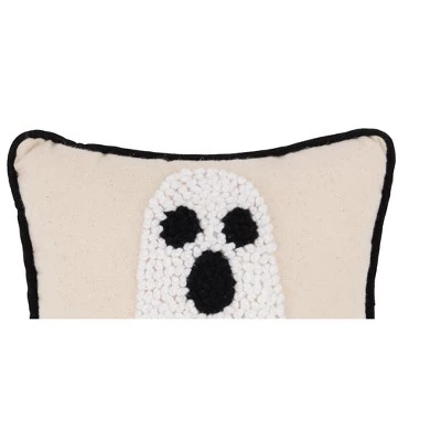 C&F Home 8" x 8" Spooky Halloween Ghost French Knot Throw Pillow 4 C&F Home 8" x 8" Spooky Halloween Ghost French Knot Throw Pillow - Image 4