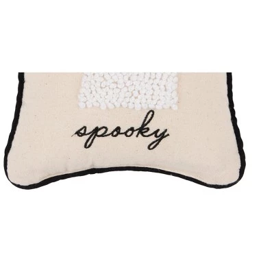 C&F Home 8" x 8" Spooky Halloween Ghost French Knot Throw Pillow 5 C&F Home 8" x 8" Spooky Halloween Ghost French Knot Throw Pillow - Image 5