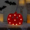 Northlight 8.5" Lighted Orange Jack-o-Lantern Halloween Marquee Decoration