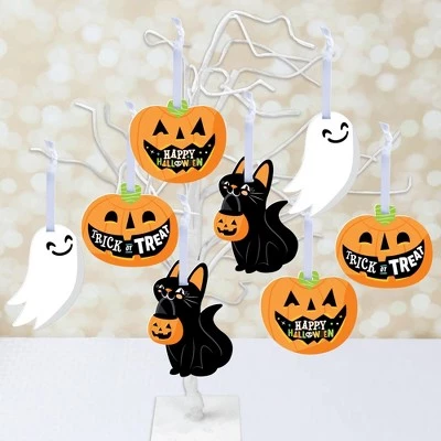 Big Dot of Happiness Jack-O'-Lantern Halloween - Kids Halloween Decorations - Tree Ornaments - Set of 12 1 Big Dot of Happiness Jack-O'-Lantern Halloween - Kids Halloween Decorations - Tree Ornaments - Set of 12