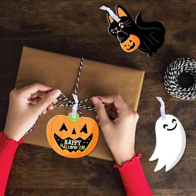 Big Dot of Happiness Jack-O'-Lantern Halloween - Kids Halloween Decorations - Tree Ornaments - Set of 12 2 Big Dot of Happiness Jack-O'-Lantern Halloween - Kids Halloween Decorations - Tree Ornaments - Set of 12 - Image 2