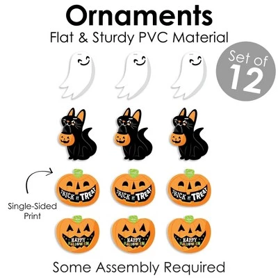 Big Dot of Happiness Jack-O'-Lantern Halloween - Kids Halloween Decorations - Tree Ornaments - Set of 12 3 Big Dot of Happiness Jack-O'-Lantern Halloween - Kids Halloween Decorations - Tree Ornaments - Set of 12 - Image 3
