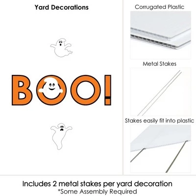 Big Dot of Happiness Spooky Ghost - Yard Sign Outdoor Lawn Decorations - Halloween Party Yard Signs - Boo 3 Big Dot of Happiness Spooky Ghost - Yard Sign Outdoor Lawn Decorations - Halloween Party Yard Signs - Boo - Image 3