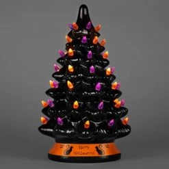 Best Choice Products Pre-Lit 15in Ceramic Halloween Tree Holiday Decoration w/ Orange & Purple Bulb Lights -Halloween Decorations Sales Store unnamed file 1949