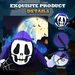 Costway 4 Ft Halloween Inflatable Ghost Outdoor & Indoor Halloween Decoration -Halloween Decorations Sales Store unnamed file 1960