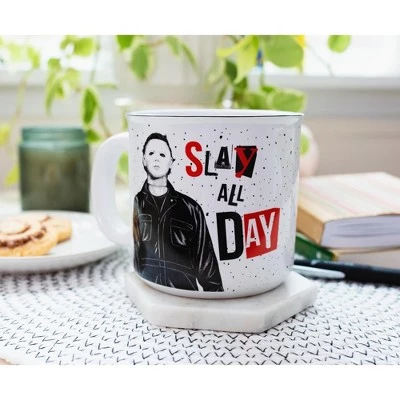 Silver Buffalo Halloween II "Slay All Day" Ceramic Camper Mug | Holds 20 Ounces 3 Silver Buffalo Halloween II "Slay All Day" Ceramic Camper Mug | Holds 20 Ounces - Image 3