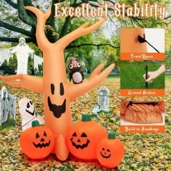 Costway 8 FT Halloween Inflatable Dead Tree w/ Pumpkins Blow up Yard Decoration -Halloween Decorations Sales Store unnamed file 1977