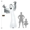 Costway 5FT or 6FT or 12FT Halloween Decoration with LED Lights Yard Decoration