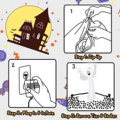 Costway 5FT or 6FT or 12FT Halloween Decoration with LED Lights Yard Decoration -Halloween Decorations Sales Store unnamed file 1989