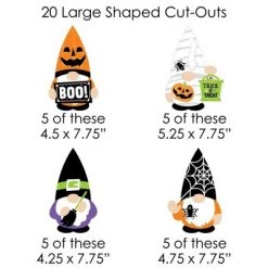 Big Dot of Happiness Halloween Gnomes - Spooky Fall Party DIY Decorations - Clothespin Garland Banner - 44 Pieces -Halloween Decorations Sales Store unnamed file 199