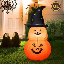 Costway 5FT or 6FT or 12FT Halloween Decoration with LED Lights Yard Decoration -Halloween Decorations Sales Store unnamed file 1992
