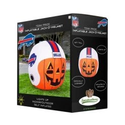 NFL Buffalo Bills Inflatable Jack O' Helmet, 4 ft Tall, Orange