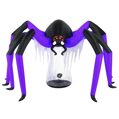 Occasions 9' INFLATABLE GIANT SPIDER, 5 ft Tall, Multicolored 2 Occasions 9' INFLATABLE GIANT SPIDER, 5 ft Tall, Multicolored - Image 2