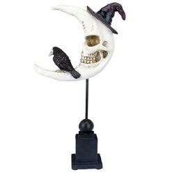Design Toscano Warlock's Raven Moon Halloween Statue -Halloween Decorations Sales Store unnamed file 2023