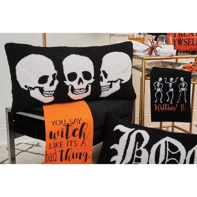 C&F Home Killin' It Skeleton Halloween Waffle Weave Cotton Kitchen Towel 3 C&F Home Killin' It Skeleton Halloween Waffle Weave Cotton Kitchen Towel - Image 3