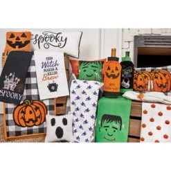 C&F Home 8" x 8" Ghost Face Petite Halloween Hooked Throw Pillow -Halloween Decorations Sales Store unnamed file 2039