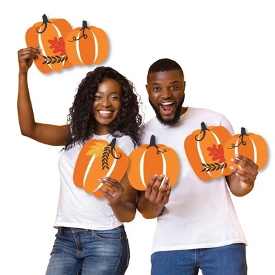 Big Dot of Happiness Fall Pumpkin - Yard Sign and Outdoor Lawn Decorations - Halloween or Thanksgiving Party Yard Signs - Set of 8 5 Big Dot of Happiness Fall Pumpkin - Yard Sign and Outdoor Lawn Decorations - Halloween or Thanksgiving Party Yard Signs - Set of 8 - Image 5