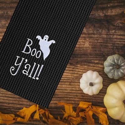 C&F Home Boo Y 'all! Halloween Waffle Weave Kitchen Towel 2 C&F Home Boo Y 'all! Halloween Waffle Weave Kitchen Towel - Image 2