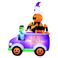 Occasions 10.5' INFLATABLE HALLOWEEN TRUCK, 10.5 ft Tall, Multicolored -Halloween Decorations Sales Store unnamed file 2068