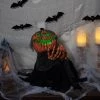 Northlight 30" Black and Orange Animated Pumpkin Halloween Decoration