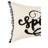 C&F Home Spooky Black And White Embroidered Throw Pillow