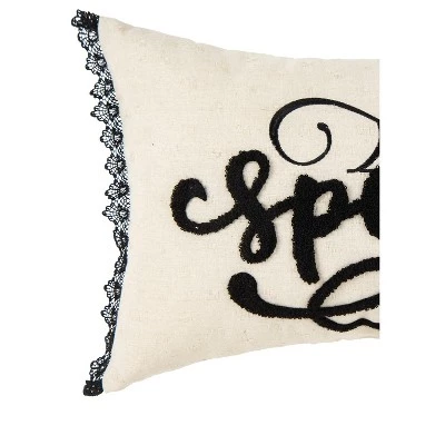 C&F Home Spooky Black And White Embroidered Throw Pillow 1 C&F Home Spooky Black And White Embroidered Throw Pillow