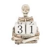 Transpac Resin 6 in. Off-White Halloween Frightful Halloween Countdown Decor Set of 3