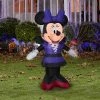 Gemmy Airblown Minnie in Bat Costume Disney , 3.5 ft Tall, Multicolored