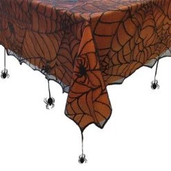 Crawling Halloween Spider Lace Lined Tablecloth - Black/Orange - Elrene Home Fashions 6 Crawling Halloween Spider Lace Lined Tablecloth - Black/Orange - Elrene Home Fashions -Halloween Decorations Sales Store unnamed file 2155