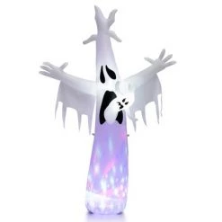 Costway 8FT Giant Halloween Inflatable Ghost Outdoor Decor w/LED Colorful Rotating Light -Halloween Decorations Sales Store unnamed file 2199