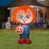 Gemmy Airblown Stylized Chucky, 5 ft Tall, Orange